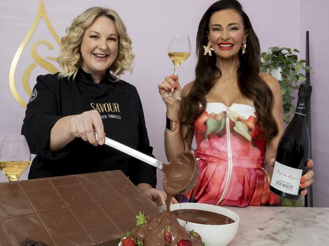 The Chocolate Queen Kirsten Tibballs and The Champagne Dame Kyla Kirkpatrick are the perfect pairing, hitting Brisbane this weekend for the Good Food and Wine Show