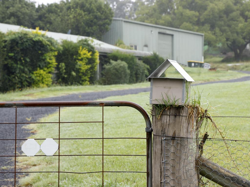 Police searched this property near where a caravan was found on Derriwong Road. Picture: NewsWire / Damian Shaw