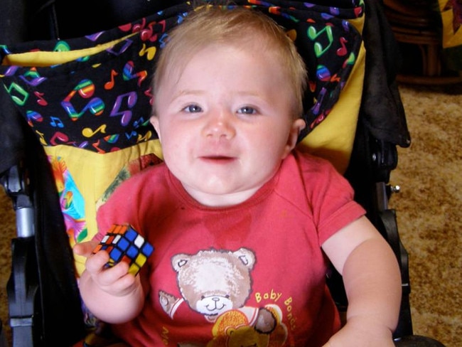 Khandalyce’s great aunt recognised the quilt as one given to the baby by her great grandmother. The quilt can be seen in this picture of Khandalyce.