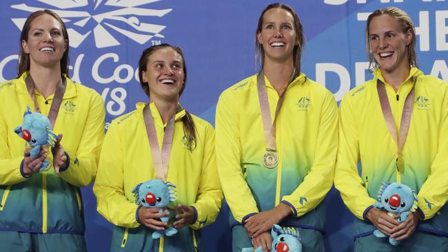 The Aussie swimmers could teach us all a thing or two about peak performance. (AP Photo/Rick Rycroft)