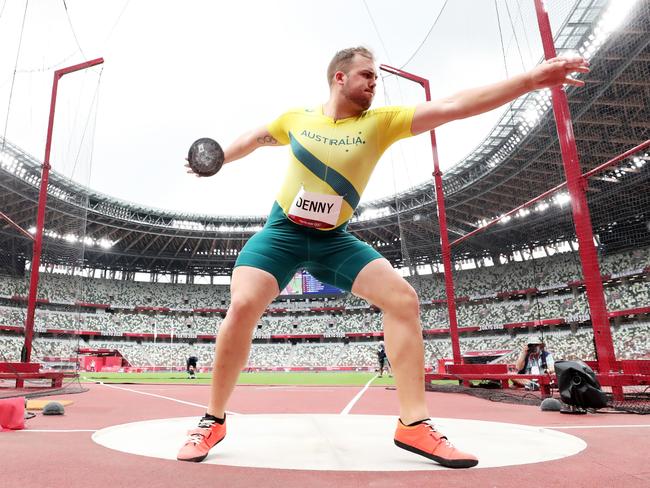 Matthew Denny locks in Olympic final with record throw