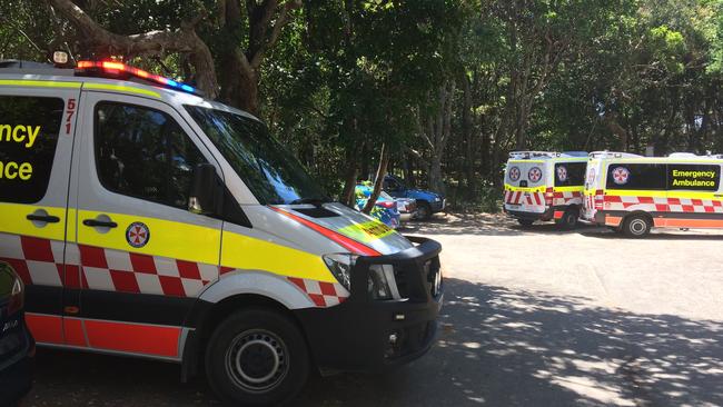 A man has died on the northern NSW beach of Tallows today after getting into trouble in the surf. Photo: Hamish Broome