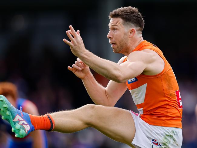 GWS captain Toby Greene has had a frustrating season at times and will want to explode in September. Picture: Dylan Burns / Getty Images