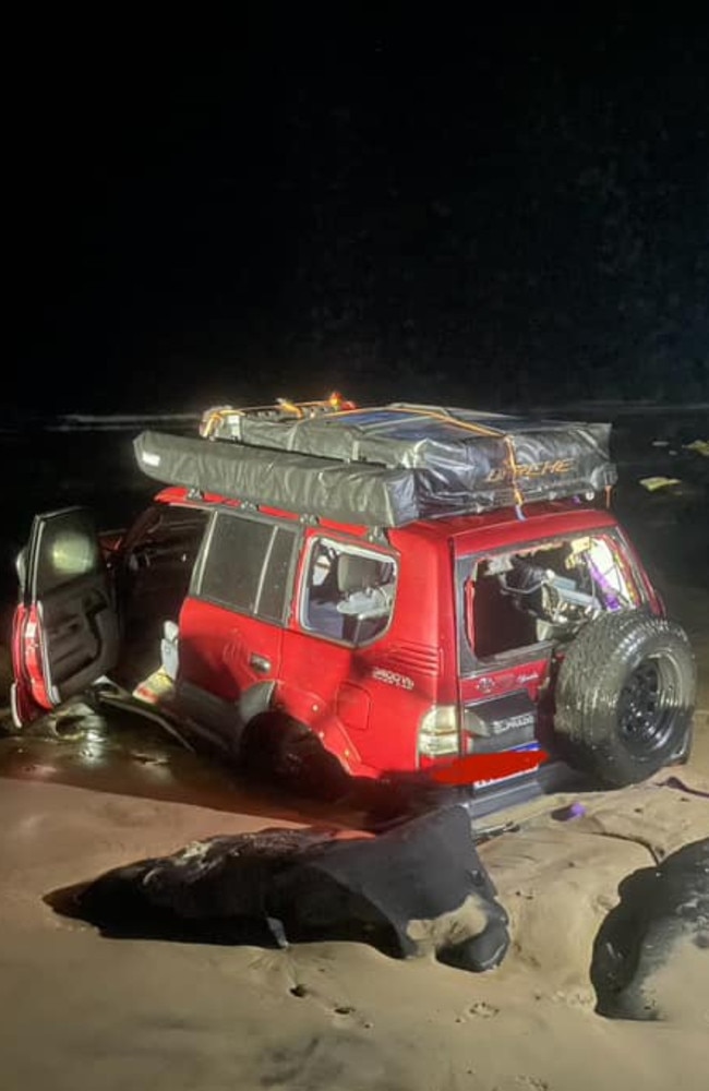 The travellers had visited Rainbow Beach frequently, but the incident taught them a life lesson. Picture: Facebook/ I Got Bogged at Inskip Point