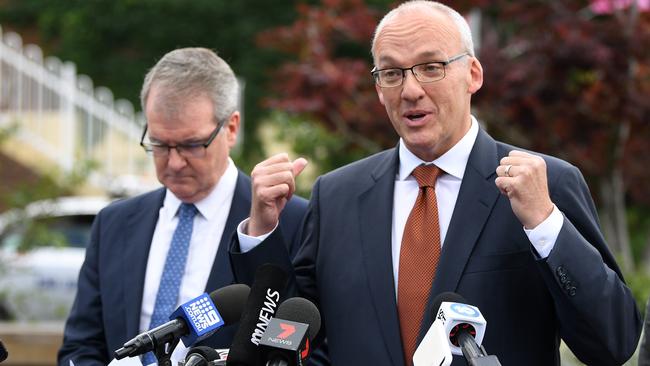 Senior Labor figures are encouraging NSW Opposition leader Luke Foley to resign. Picture: AAP Image/Joel Carrett