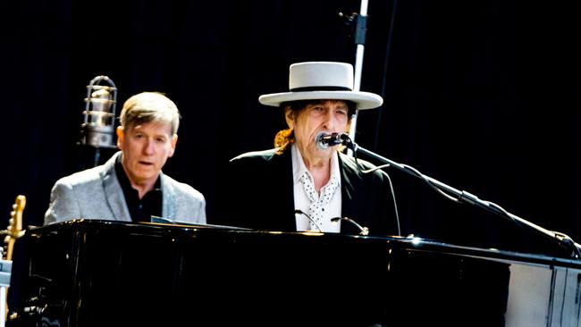 Bob Dylan performs in Nowlan Park, Kilkenny, Ireland in July 2019.