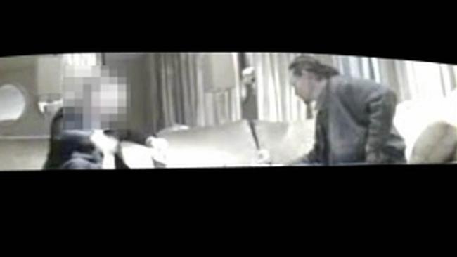 Video shows Brett Peter Cowan (on the right of the video) speaking to an undercover police officer.