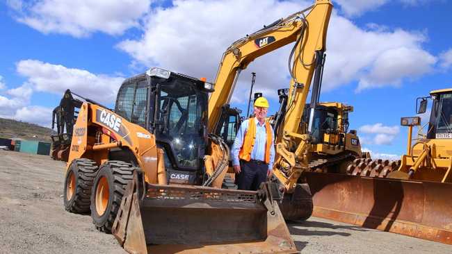  Wagners director Denis Wagner with some of the heavy machinery. Picture: Contributed