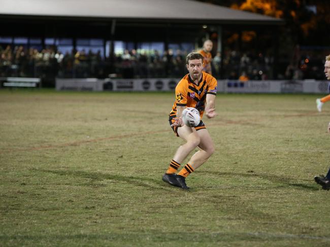 Israel Folau makes his Rugby League Gold Coast debut for Southport Tigers against defending champions Runaway Bay at Owen Park, Southport. Pic Mike Batterham