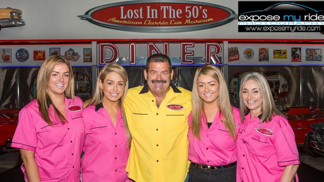 Owners of the collection Glen and Kelly Jennings with their daughters Samantha, Ashleigh, Olivia. Picture: Expose My Ride Media