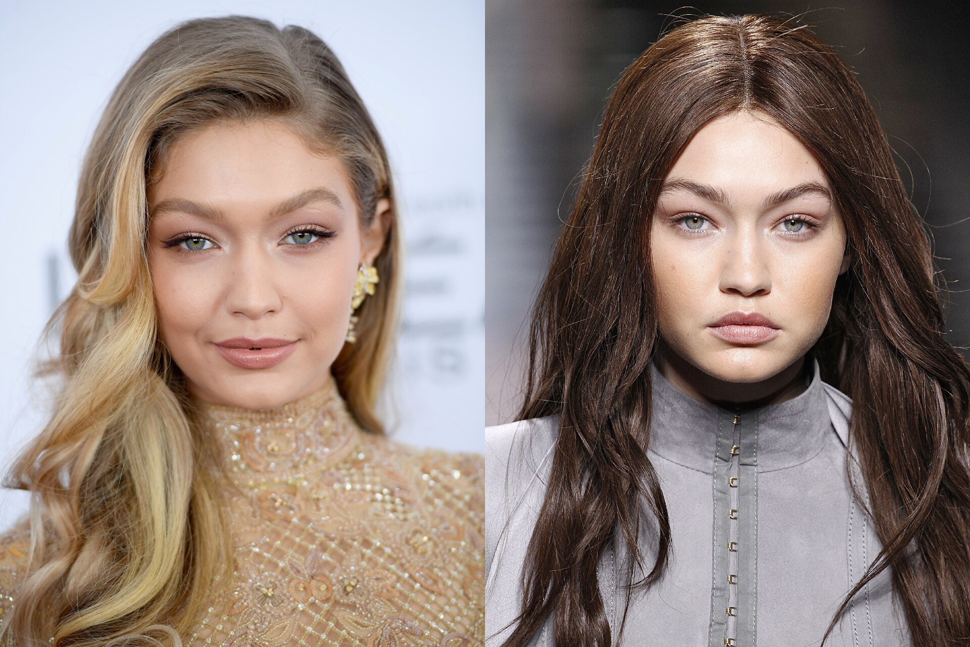 <h2>Gigi Hadid</h2><p>A supermodel whose rise to stardom was defined by her sunny blonde hair, Hadid surprised the industry by switching up her shade, first, a chocolate brown at Balmain&rsquo;s autumn/winter &rsquo;16/&rsquo;17 collection, and then a deep reddish-brown for fashion&rsquo;s spring/summer &lsquo;&rsquo;22 presentations</p>