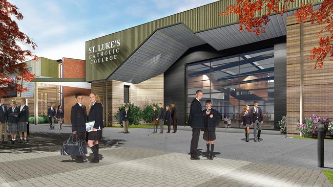 Artist’s impression of the new St Luke's Catholic College in Marsden Park.