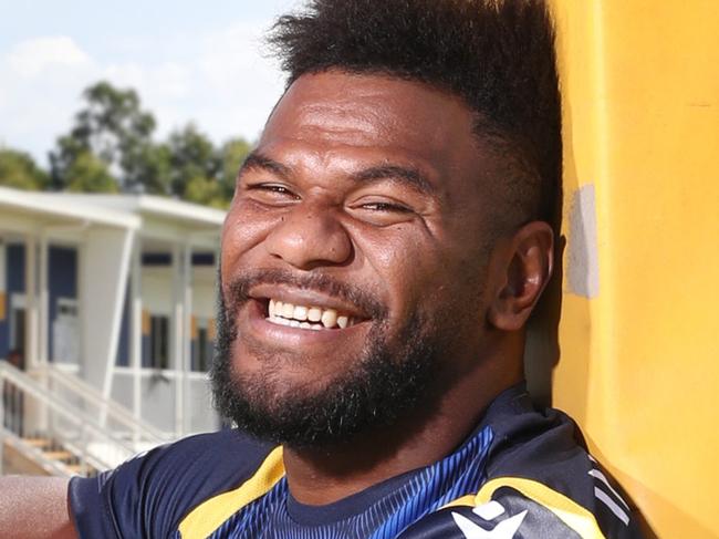 Pictured at Parramatta Eels training ground at Kellyville Park in Kellyville ahead of the 20121 NRL Season is Parramatta Eels player Maika Sivo.Picture: Richard Dobson