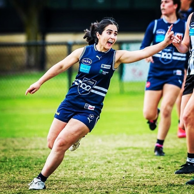 Irena Malliaras of Caulfield Grammarians won the VAFA Premier women’s medal with 16 votes. Picture: Supplied