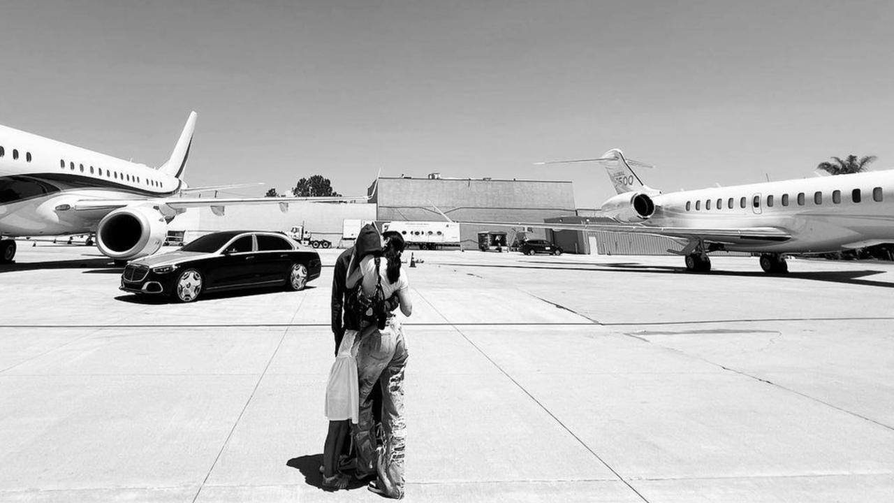 The couple and their his n’ hers private jets.