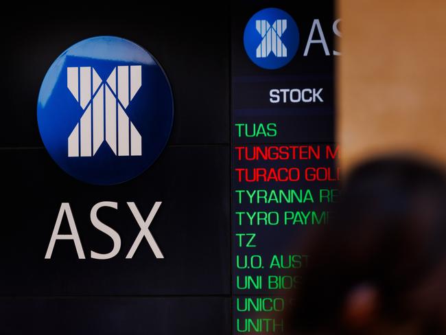 SYDNEY, AUSTRALIA - NewsWire Photos, October 29 2024. GENERIC. Stocks. Finance. Economy. Stock price ticker of the Australian Stock Exchange, ASX, at their offices on Bridge Street. Picture: NewsWire / Max Mason-Hubers