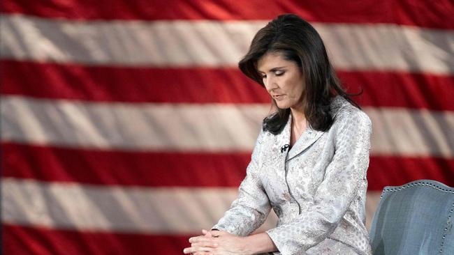 The primaries show Donald Trump’s weakness – in suburban areas in the swing states. He needs the votes of those who backed Nikki Haley, whom he mocks as ‘birdbrain’. Picture: AFP