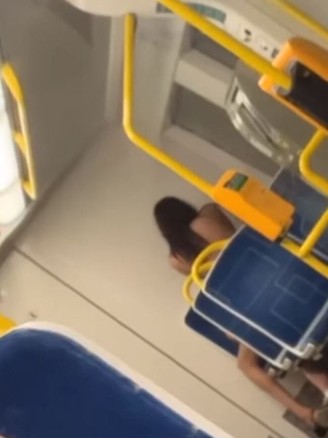 Police are investigating an incident on the Seaford line after a couple was caught appearing to have sex aboard a train carriage in a video posted to social media on Tuesday night. Shit Adelaide