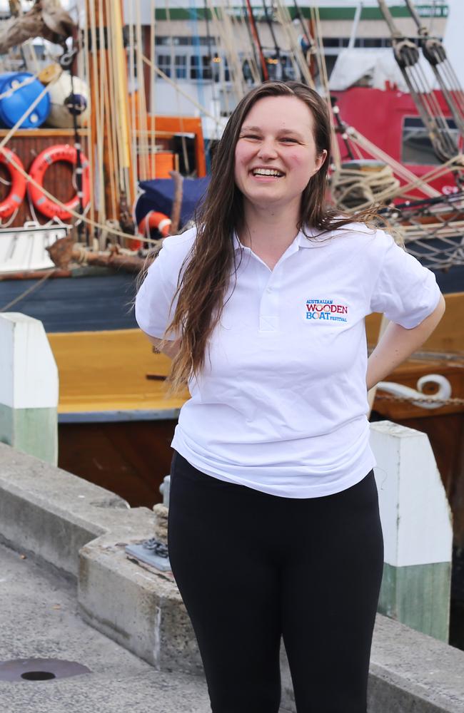 Steph Wiltshire volunteer manager Australian Wooden Boat Festival. Picture: Australian Wooden Boat Festival