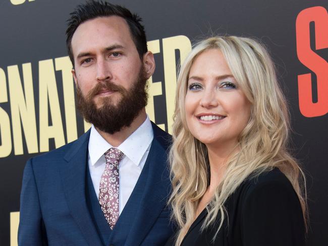 Danny Fujikawa (L) and actress Kate Hudson. Picture: AFP