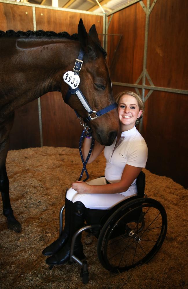 Emma Booth, with her horse Zidane. Picture: Dylan Robinson