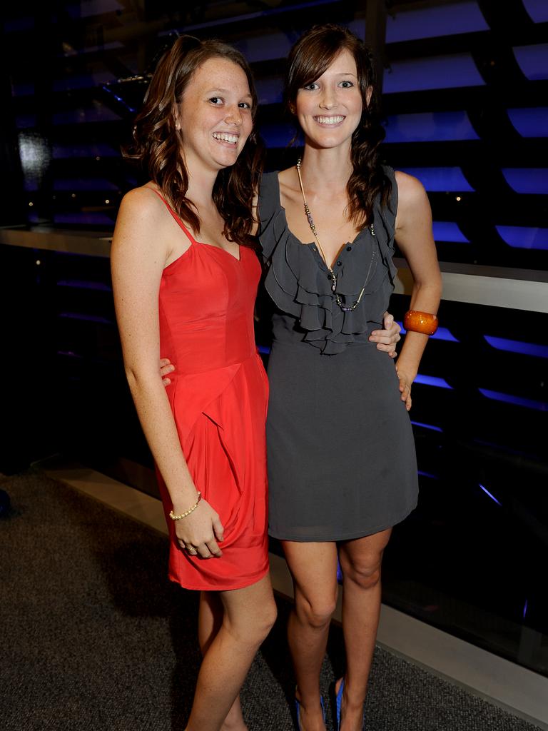 Alice Cotton and Eloise Fawcett at the 2009 Casuarina Senior College formal. Picture: NT NEWS