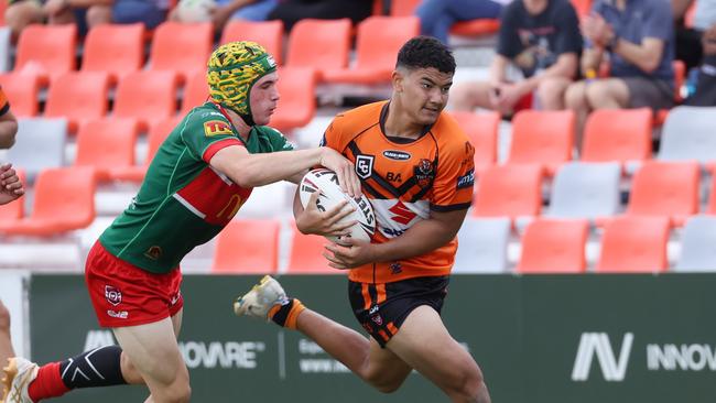 Tigers 11. Montgomery Betham had a big match. Picture: Liam Kidston.