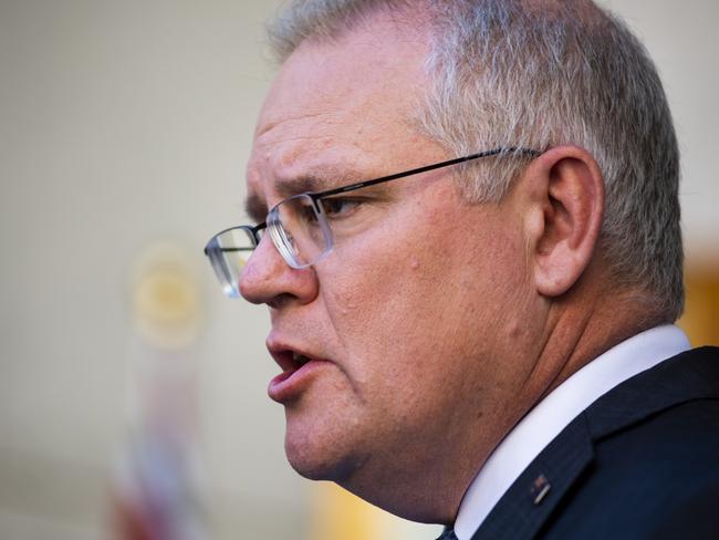 Prime Minister Scott Morrison says the government will step up to secure the NSW energy system if industry doesn’t. Picture: NCA NewsWire