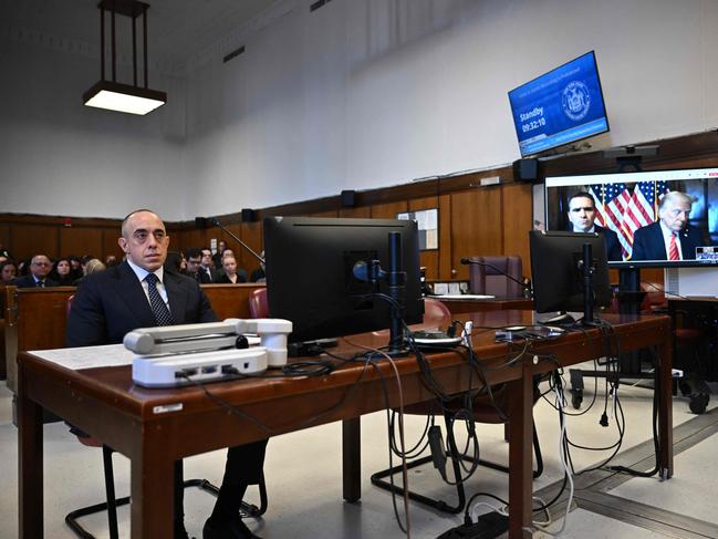 Trump attorney Emil Bove looks on at the sentencing hearing. Picture: AFP