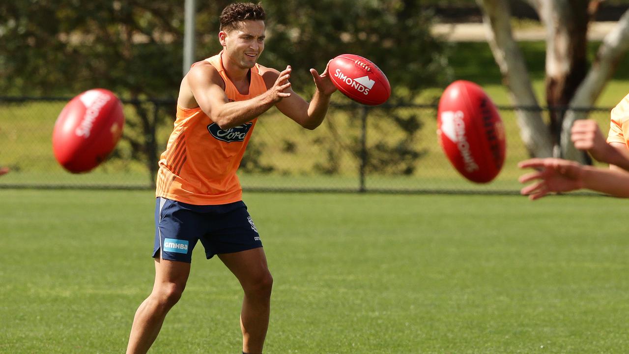 Luke Dahlhaus has settled in well at Geelong. Picture: Alison Wynd