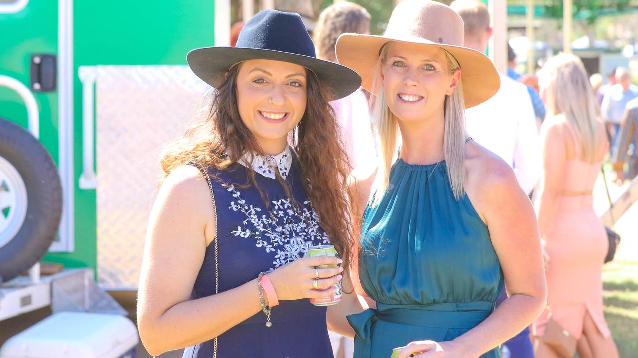 Nikita Kruger and Ashley Gilles at the 2021 Adelaide River Races. Picture: Glenn Campbell