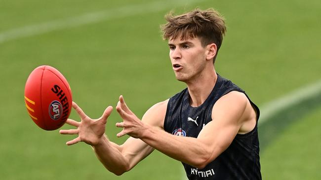 Paddy Dow is the leading contender to come into the senior side if Patrick Cripps can’t play this weekend. Picture: Getty Images