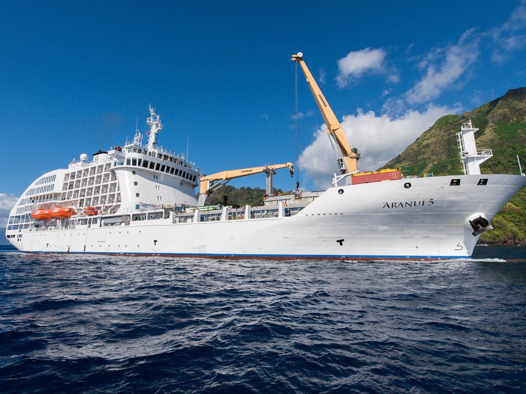 The Aranui 5 is one of the world’s last mixed passenger freighters. Picture: Aranui Cruises