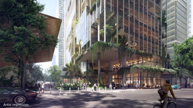 Artist's impression of QIC's project in Albert St, Brisbane