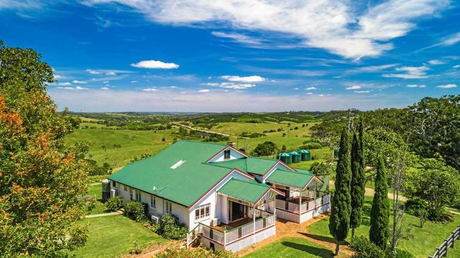 HISTORIC HOME:  A heritage home at 200 St Helena Rd, McLeods Shoot set in one of the most picturesque Byron hinterland locations is for sale for the first time in 137 years. Picture: Supplied