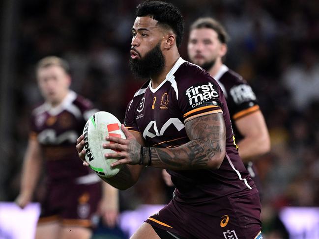 Payne Haas’ agent has hit back at claims he’s ready to test the open market. Picture: Bradley Kanaris/Getty Images
