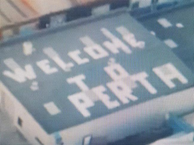 A prankster has placed a large "Welcome to Perth" sign visible to travellers flying into Sydney Airport. Source: Sunrise