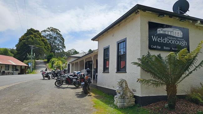 The pub is a four-hour drive from Hobart in a township of just 22 people. Picture: Facebook