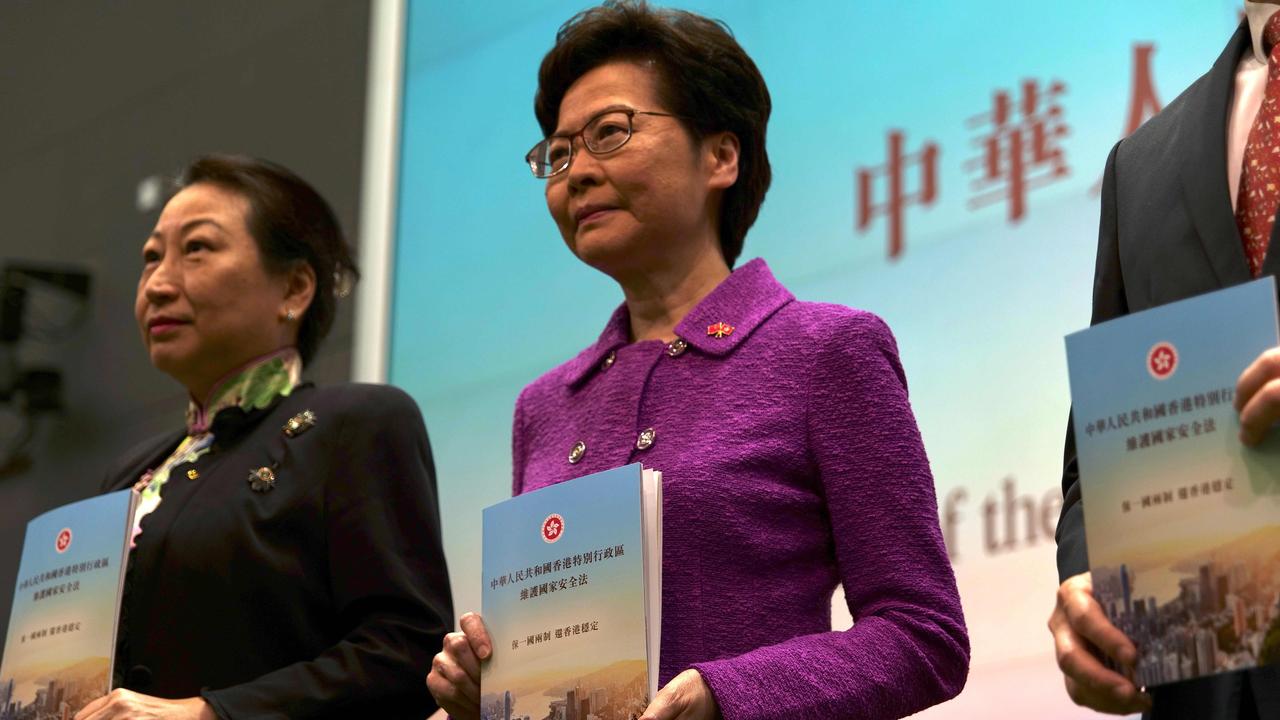 Hong Kong's Chief Executive Carrie Lam has supported the upcoming election. Picture: Daniel Suen/AFP