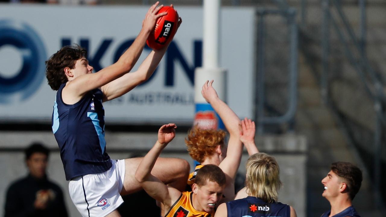 Matthew Jefferson took some big contested marks for Vic Metro on Saturday. Picture: Getty Images