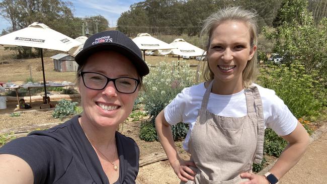 Foodie Shots' Kat Lynn and Kate Stewart Moore from Bunnyconnellen Olives and Vineyard.