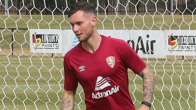 Aiden O’Neill is excited to be back home in Brisbane with the Roar. Picture: AAP