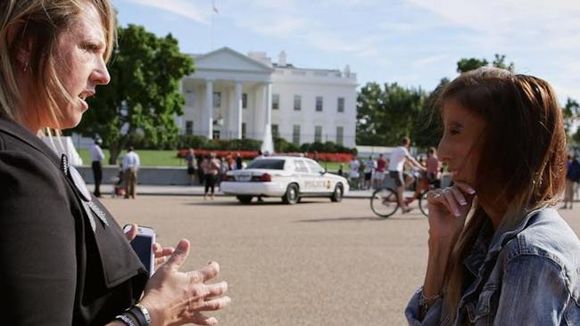 Lizzie in her documentary, A Brave Heart: The Lizzie Velasquez Story<i>. </i>