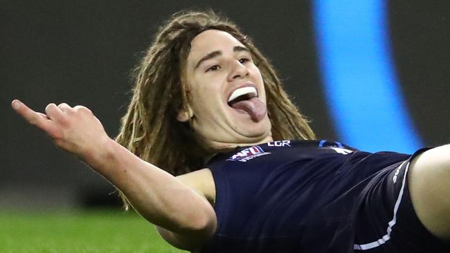 Gryan Miers of the Geelong Falcons kicked seven goals in the TAC Cup Grand Final.