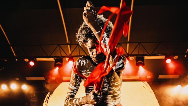 A dancer performs at Telstra NATSIAA. Picture: Supplied