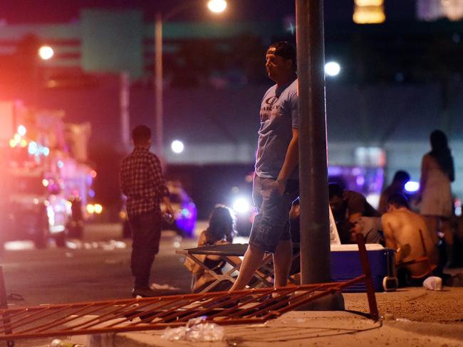 At least 22,000 people had been enjoying a country music festival when shots rang out. Picture: Getty