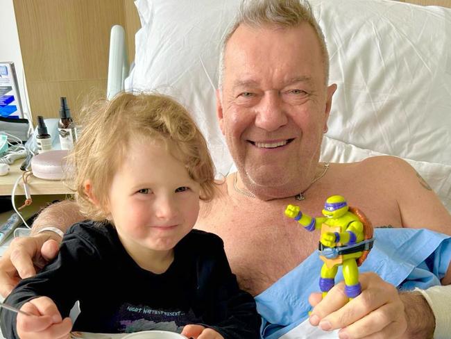 After his recent hip surgery Jimmy Barnes is seen recovery in hospital. Posted to instagram on Aug 5, 2024. https://www.instagram.com/jimmybarnesofficial/