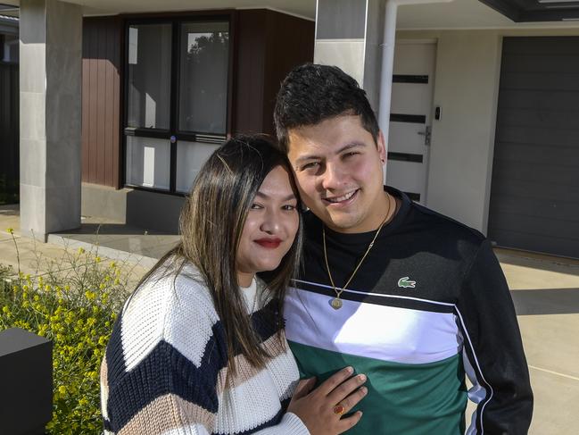 OCTOBER 10, 2024Lilisha Malla and Lawrence Chan outside their new home. Home Price Index. Davoren Park has had some of the biggesty value growth in SA over the past 12 months.Picture : RoyVPhotography