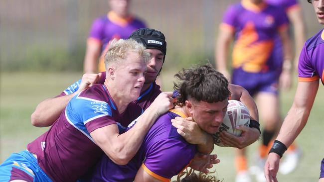 Queensland School Rugby League Championship Finals at Jack Manski Oval, Townsville. Sunshine Coast's Zac Garton of Caloundra SHS. Picture: Evan Morgan