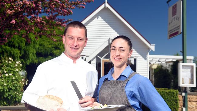 Simon and Erika Bowen from Pipers of Penola. Picture: Tom Huntley